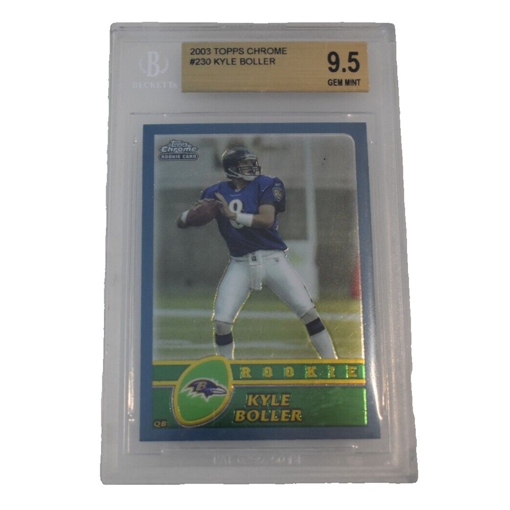 2003 Topps Chrome Kyle Boller #230 Baltimore Ravens BGS 9.5 Gem Mint X-Fractor